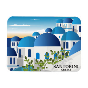 Ímã Foto da Grécia Bela Santorini