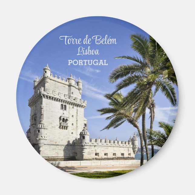 Imã Foto da Torre Belém, Lisboa, Portugal (Frente)