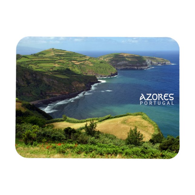 Ímã Foto das ilhas Açores, Portugal (Horizontal)