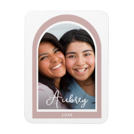 Ímã Foto de Arch de Quadro Moderno com Bonito Script R