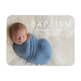 Ímã Foto de Batismo Religioso de Cristo Cruzado Modern
