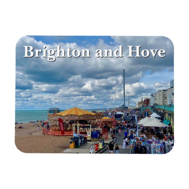 Ímã Foto de Brighton e Hove Seafront (Horizontal)