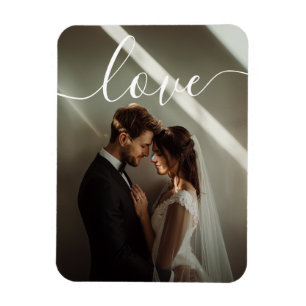 Ímã Foto de casal personalizada 'Amor'