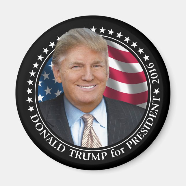 Imã Foto de Donald Trump - Presidente 2016 (Frente)