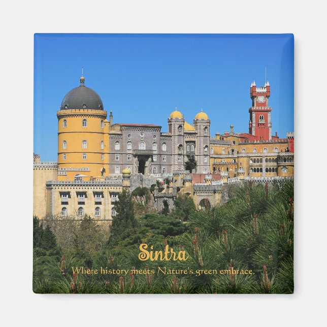Imã Foto de Fairytale Sintra Palace, em Portugal (Frente)