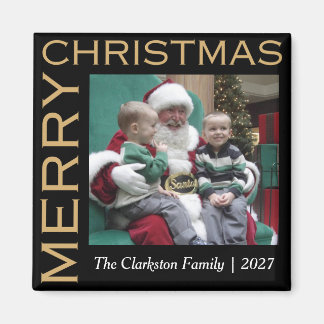 Imã Foto de família de ímã de feriado com Feliz Natal