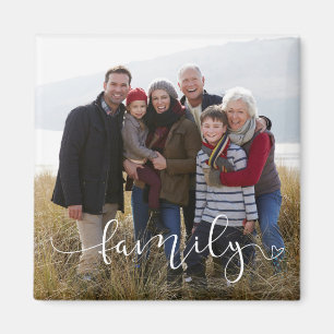 Imã Foto de família feita sob encomenda branca