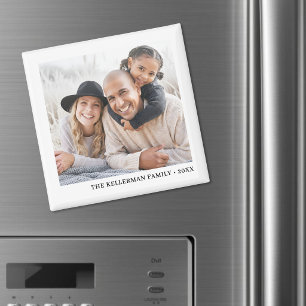 Imã Foto de Família Simples Personalizada
