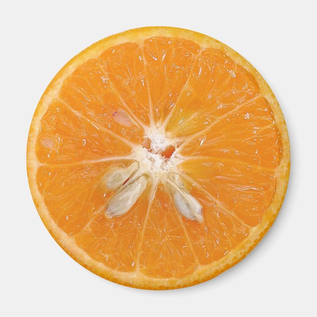 Imã foto de fatia de laranja (Frente)