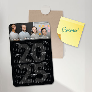 Ímã Foto de Feriado Simples do Calendário 2023 Preto M