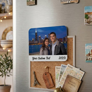 Ímã Foto de Férias da Família Personalizada para Gelad