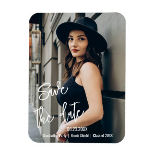 Ímã Foto De Festa de formatura De Script Personalizado