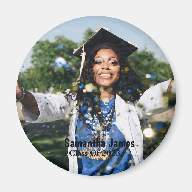 Imã Foto de Formatura Personalizada com Nome (Frente)