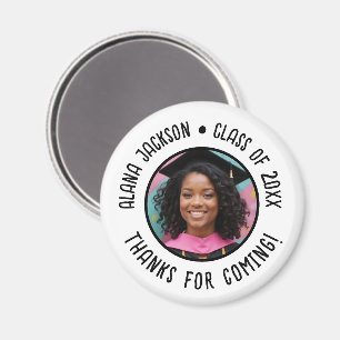 Imã Foto de Graduação Personalizada - Obrigado