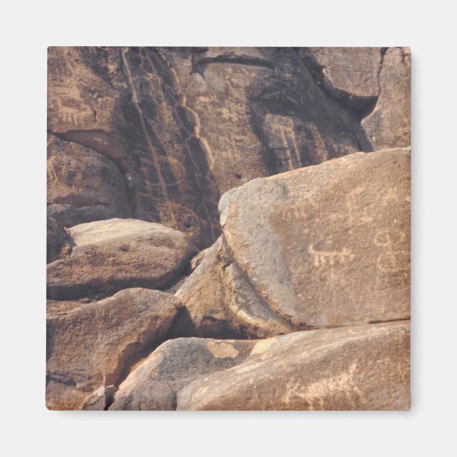 Imã Foto de Hieroglifos do Sudoeste Desenhada (Frente)