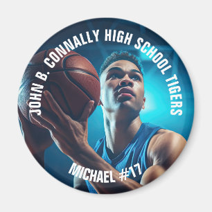Imã Foto de Lembrança de Jogador de Basquete do Ensino