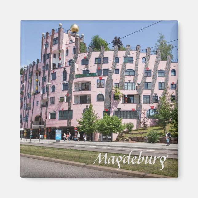 Imã Foto de Magdeburg Hunderwasser Grüne Zitadelle (Frente)