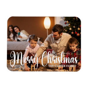 Ímã Foto de Memória de Natal Festivo da Família