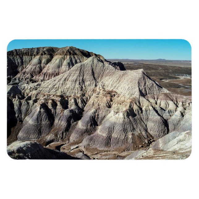 Ímã Foto de Montanhas do Deserto Blue Mesa Badlands (Horizontal)