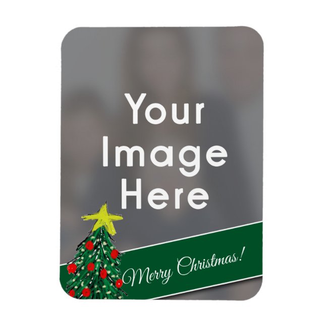 Ímã Foto de Natal Personalizada (Vertical)