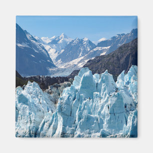 Imã Foto de Paisagem da Baía de Glacier do Alaska
