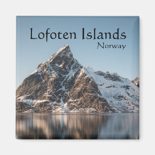 Imã Foto de Paisagem de Montanha Lofoten