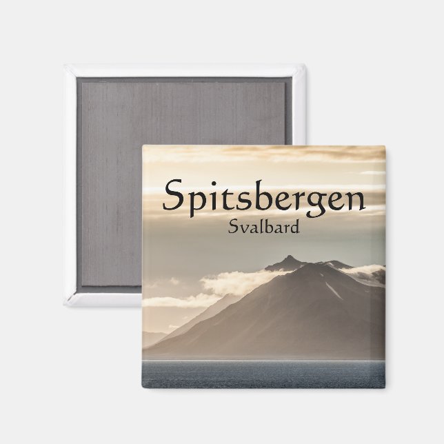 Imã Foto de Paisagem de Svalbard (Front/Back)