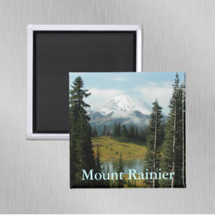 Imã Foto de paisagem do Rainier de Montagem Cênica