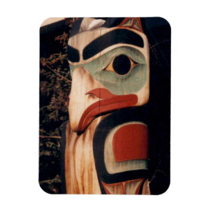 Ímã Foto de pólo de Totem Alaska do refrigerador do
