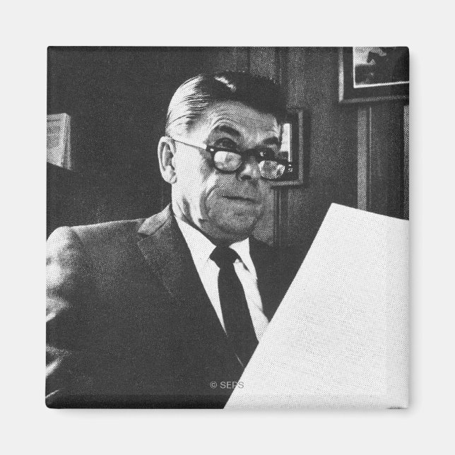 Imã Foto de Ronald Reagan (Frente)
