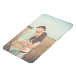 Ímã Foto de sobreposição pintada de traçados de pincel