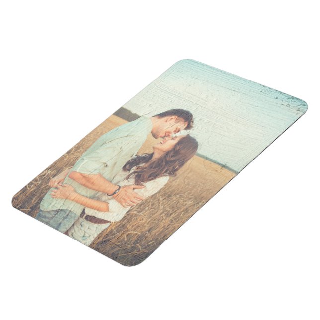 Ímã Foto de sobreposição pintada de traçados de pincel (Left Side)