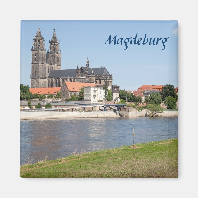 Imã Foto de vista de Magdeburg (Frente)