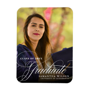 Ímã Foto do Anúncio de Graduação da Caligrafia