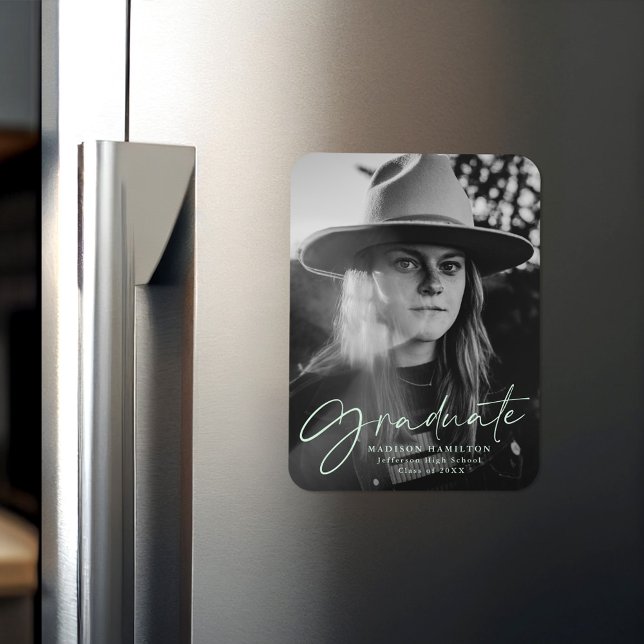 Ímã Foto do Anúncio de Graduação de Script Mint Na mod (Criador carregado)