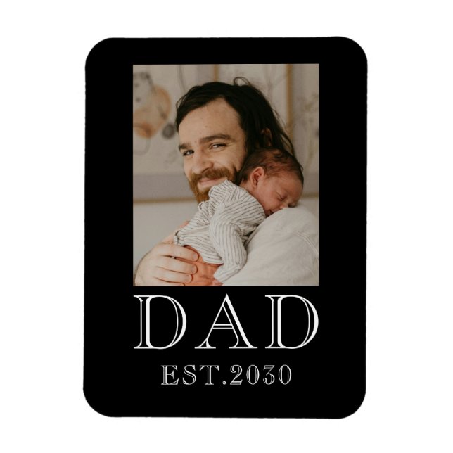 Ímã Foto do Bebê Estabelecida pelo Papai  (Vertical)
