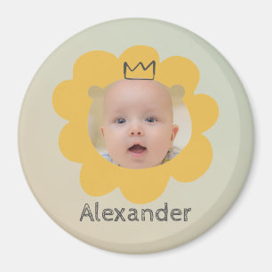 Imã Foto Do Bebê Lion Cute