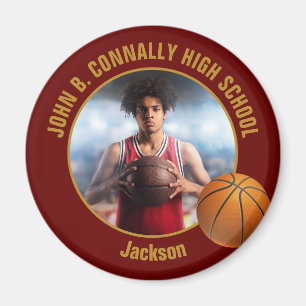 Imã Foto do jogador de basquete Maroon Gold