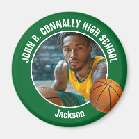 Foto do Jogador de Basquete Verde no Ensino Médio