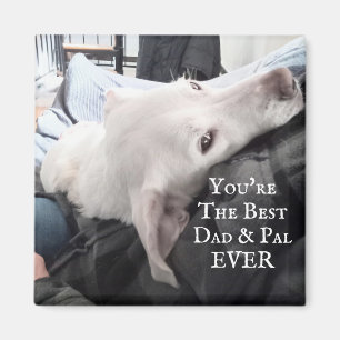 Imã Foto do melhor Pai do Cachorro e Pal Nunca