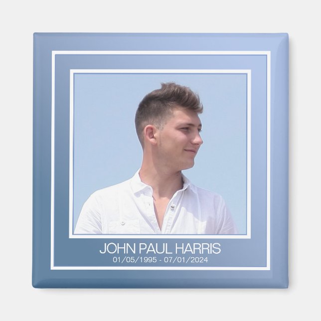 Imã Foto do Memorial Azul (Frente)