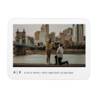 Foto do Na moda de Monograma Moderno Sleek Salve a