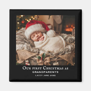 Imã Foto do primeiro Natal do neto para avós negros