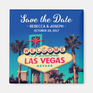 Imã Foto do Retro de Casamento de Las Vegas Salve a Da