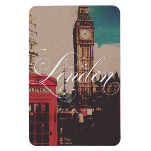 Ímã Foto do vintage do marco de Londres