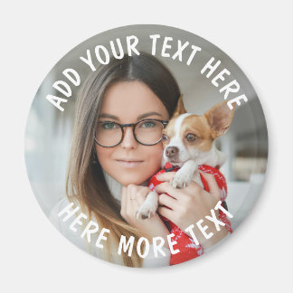 Imã Foto e Texto ou Nome Personalizado