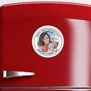 Imã Foto e texto personalizados do primeiro dia da mãe