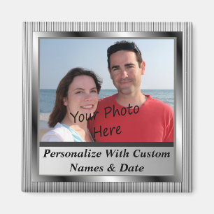 Imã Foto e Texto Personalizados No Magnet Com Quadro D