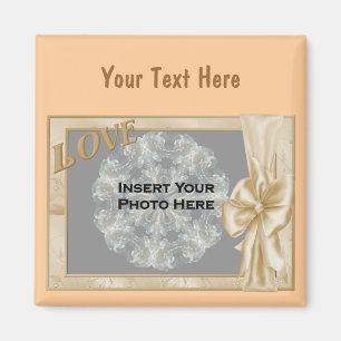 Imã Foto elegante do design do amor e do arco