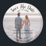 Imã Foto Elegante Simples Casamento Moderno Magnet<br><div class="desc">Casamento fotográfico simples,  elegante,  caprichoso,  moderno,  Imã salve a data. Você pode personalizá-lo com seus detalhes.</div>